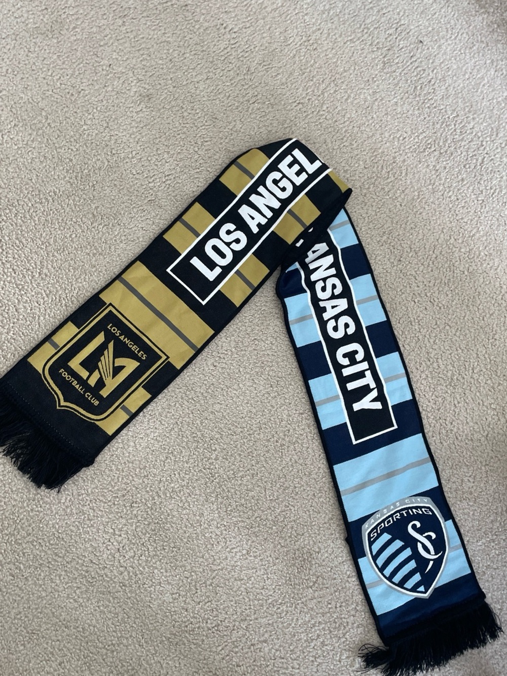 MLS Dual-Team Supporter Scarf - Los Angeles & Kansas City